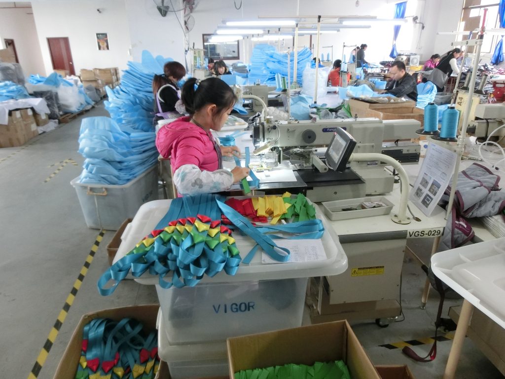 Vigor Healthcare patient sling production