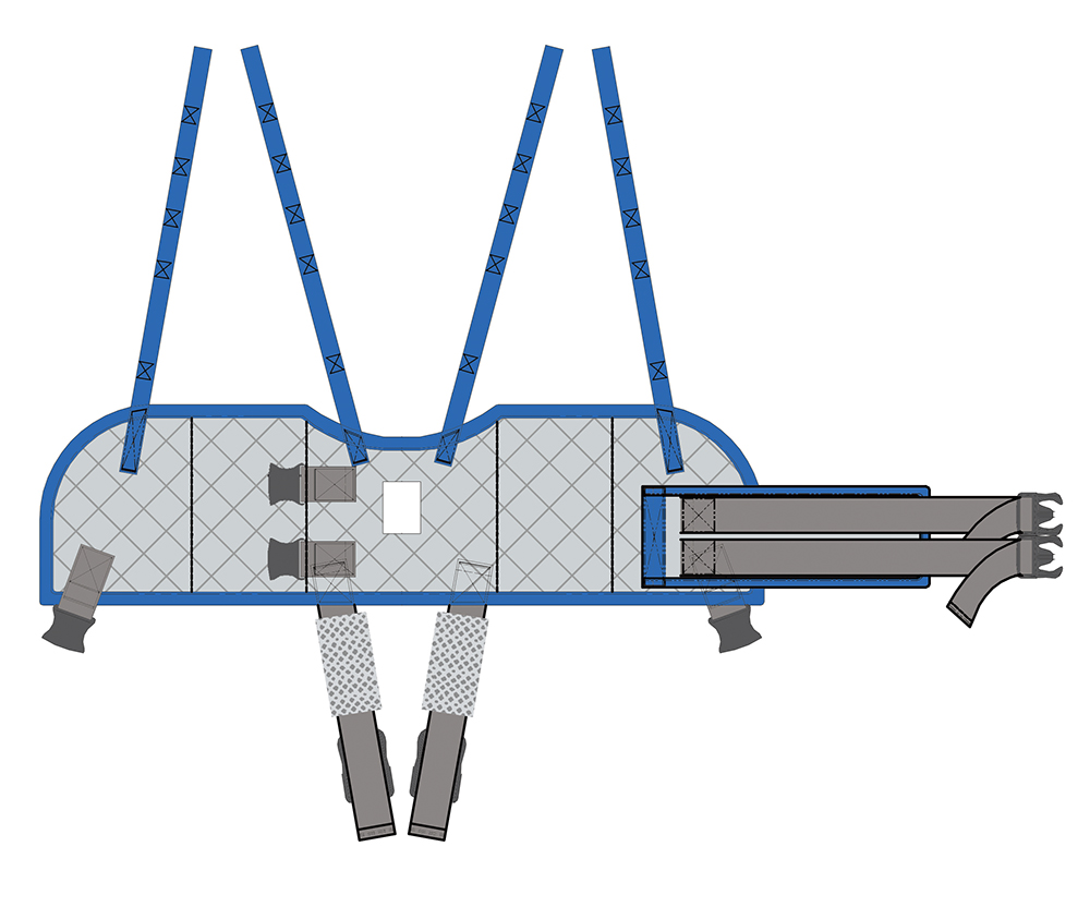 Walking patient lift sling